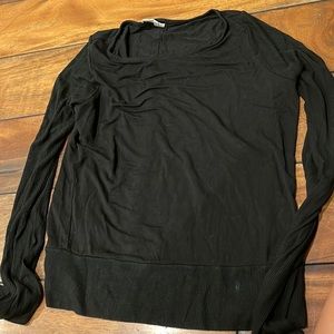 Small Maggie Ward black long sleeved top